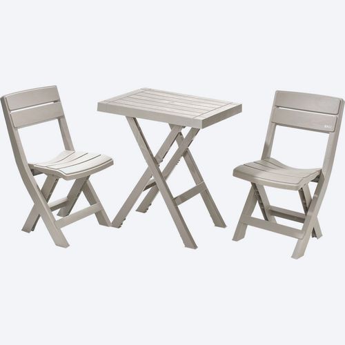 Combo plegable Barú, 1 Mesa rectangular, 2 Sillas