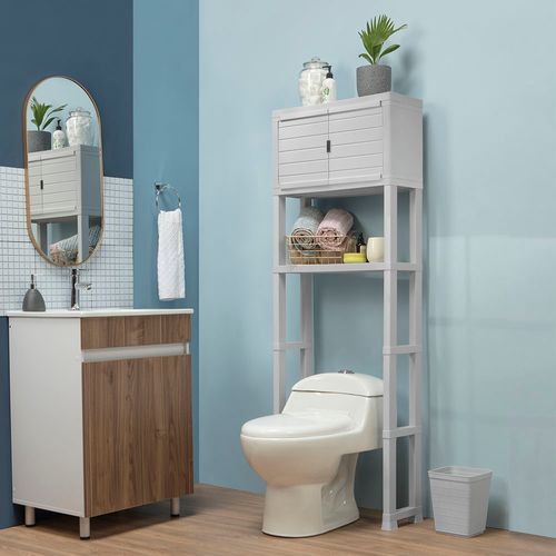 Estante Organizador con Puertas para Baño