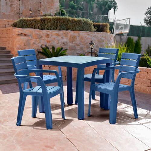 Combo Comedor Barú Trendy (1 Mesa + 4 Sillas Con Brazos)
