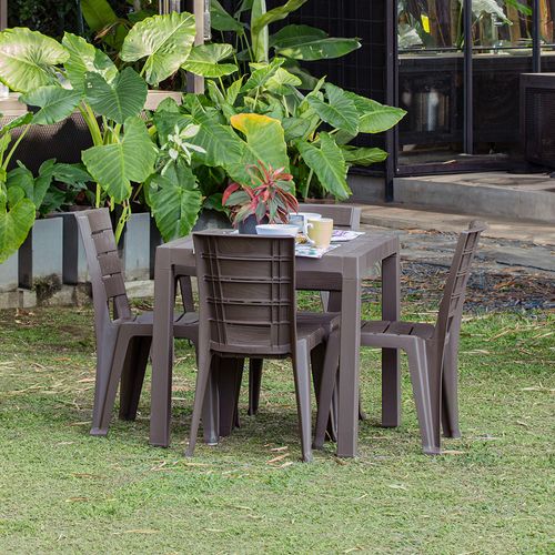 Combo Comedor Barú  (1 Mesa + 4 Sillas Sin Brazos)