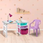 Escritorio-Infantil-SHIA-pequeñin-Gris-Hielo---Verde-Manzana---Lavanda---Fucsia-Excuse--13987--ambientado---Silla-Estrella-Lavanda