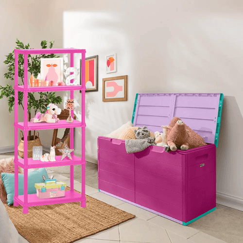 Combo Infantil (Baúl 200 Lt Barú + Estante Infantil de 5 Niveles 12")