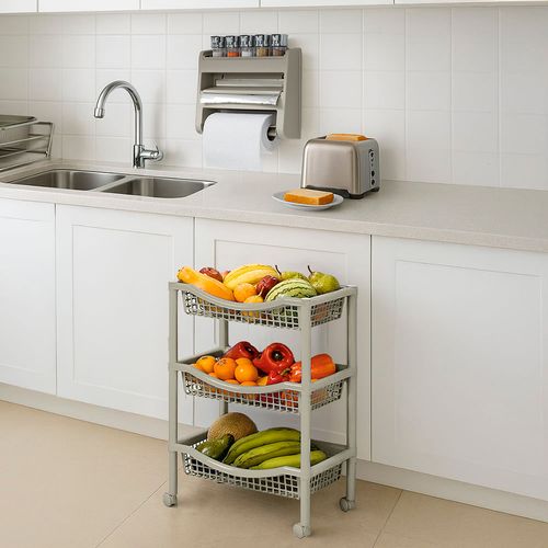 Combo Cocina (Portarrollo Triple + Canasta Móvil Rectangular)
