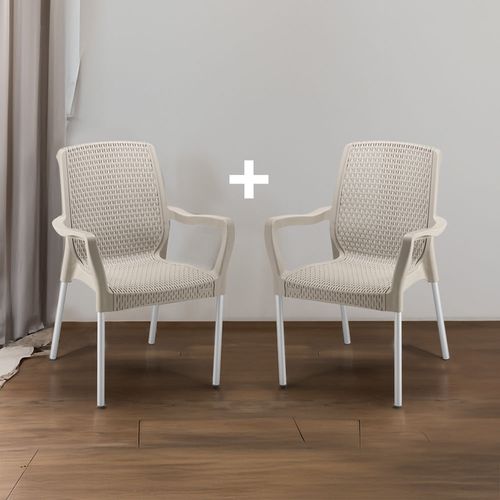 Silla Apariencia Shia Con Brazos X 2 Und