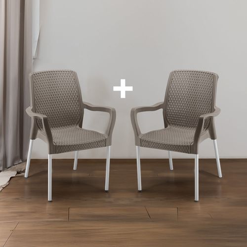 Silla Apariencia Shia Con Brazos X 2 Und