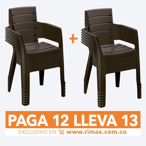 Silla Barú Con Brazos Paga 12 Lleva 13