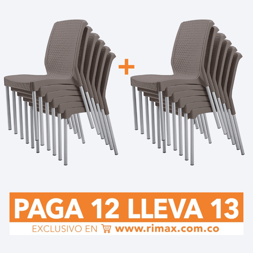 Silla Apariencia Shia Sin Brazos Paga 12 Lleva 13