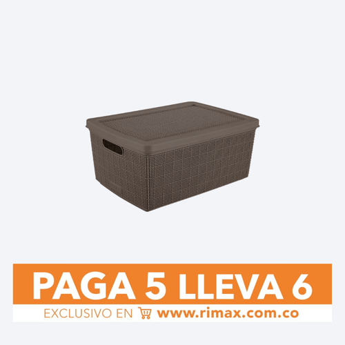 Canasta Fique 13.5 Litros Paga 5 Lleva 6
