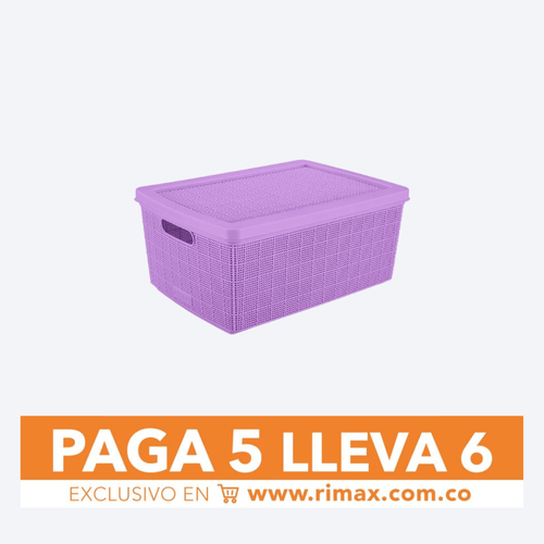 Canasta Fique 13.5 Litros Paga 5 Lleva 6