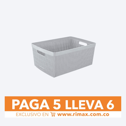 Canasta Fique 30 Litros Paga 5 Lleva 6