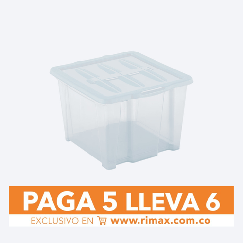 Caja Apilable de 30 Litros Paga 5 Lleva 6