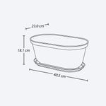 Combo Jardín (Mesa Rectangular Plegable + 2 Sillas Plegables + Materas Rafia 1 de 35 Cm + 1 de 40 Cm + 2 de 60 Cm)-1749578995988