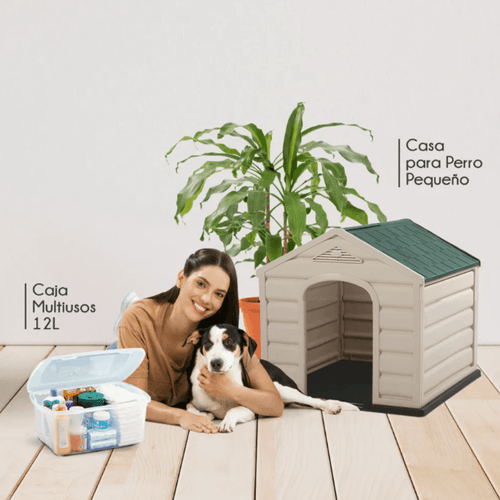 Combo Mascota (Casa Razas Pequeñas +  Caja Multiusos 12 Lt