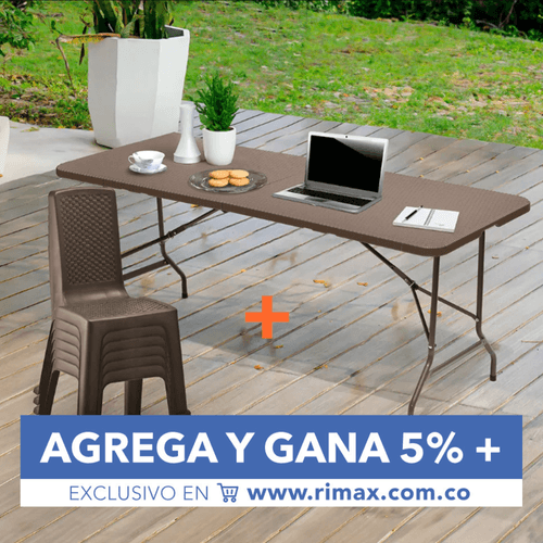 Combo Banquetero (Mesa Banquetera + 6 Sillas Eterna Sin Brazos)