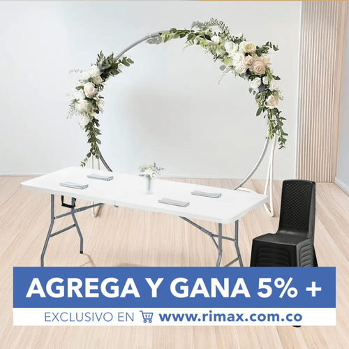 Combo Banquetero (Mesa Banquetera  + 6 Sillas Eterna Sin Brazos)