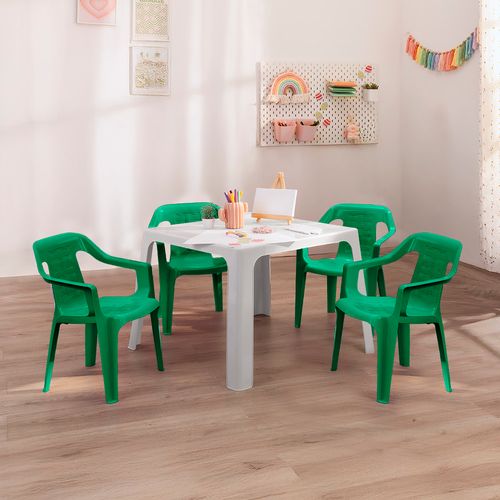 Combo infantil,  1 Mesa, 4 Sillas