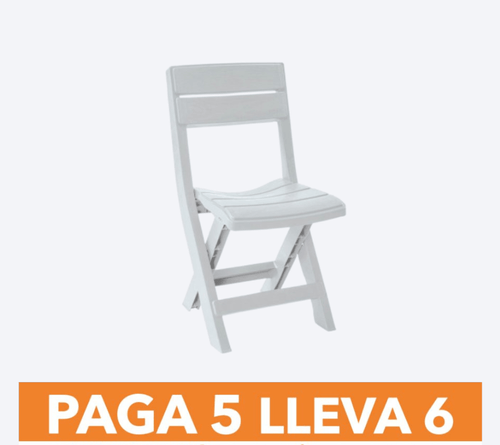 Silla Plegable Barú Paga 5 Lleva 6