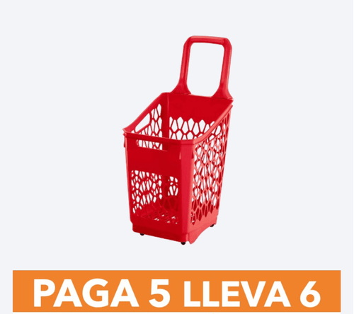 Cesta de Mercado 65 L Paga 5 Lleva 6