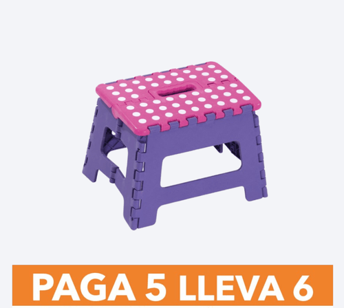 Butaco Plegable Pequeño Paga 5 Lleva 6