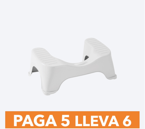 Butaco o Taburete para ir al Baño Paga 5 Lleva 6