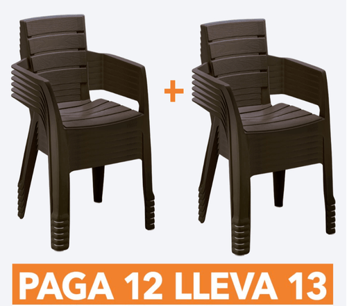 Silla Barú Con Brazos Paga 12 Lleva 13