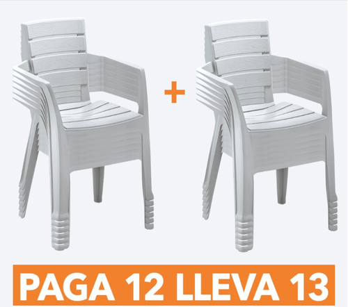 Silla Barú Con Brazos Paga 12 Lleva 13