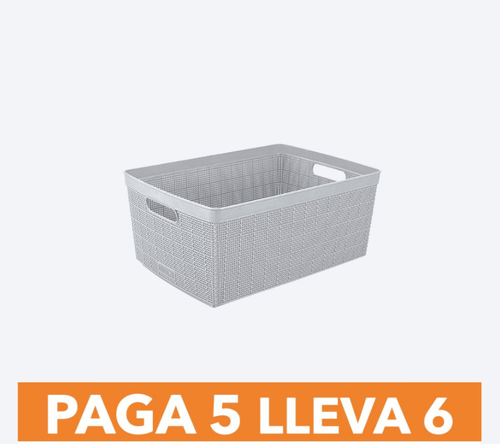 Canasta Fique 30 Litros Paga 5 Lleva 6