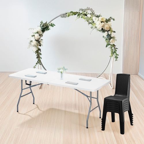 Combo Banquetero, 1 Mesa Banquetera, 6 Sillas Eterna Sin Brazos