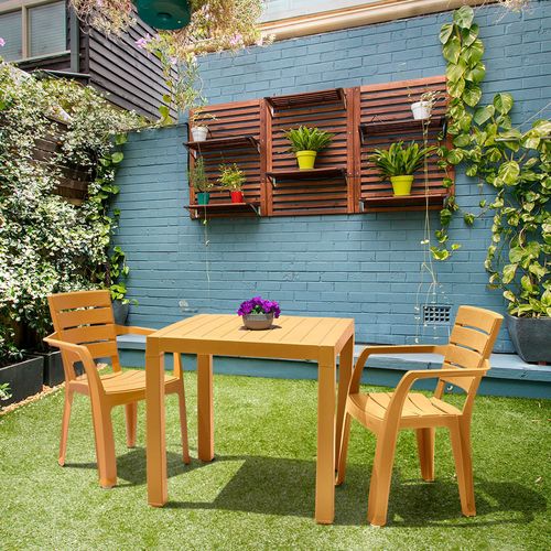 Combo Comedor Barú Trendy, 1 Mesa, 4 Sillas Con Brazos